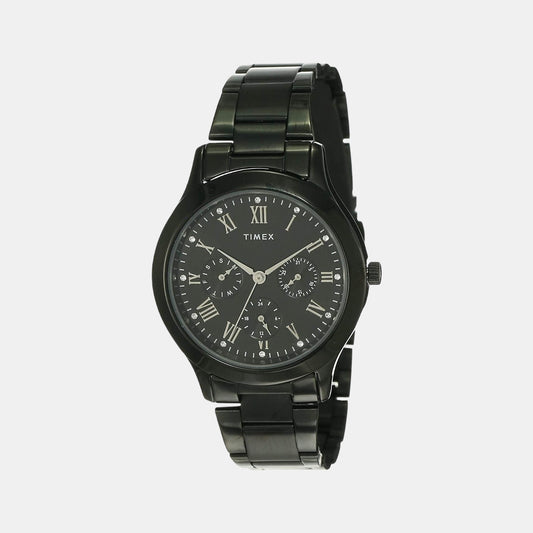 Female Black Stainless Steel Chronograph Watch TW000Q809
