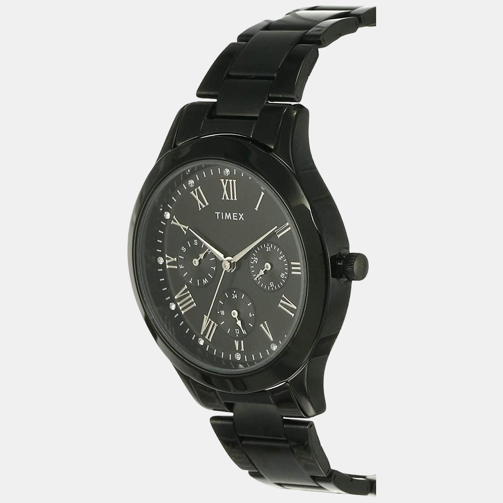 Timex Women Round Black watch