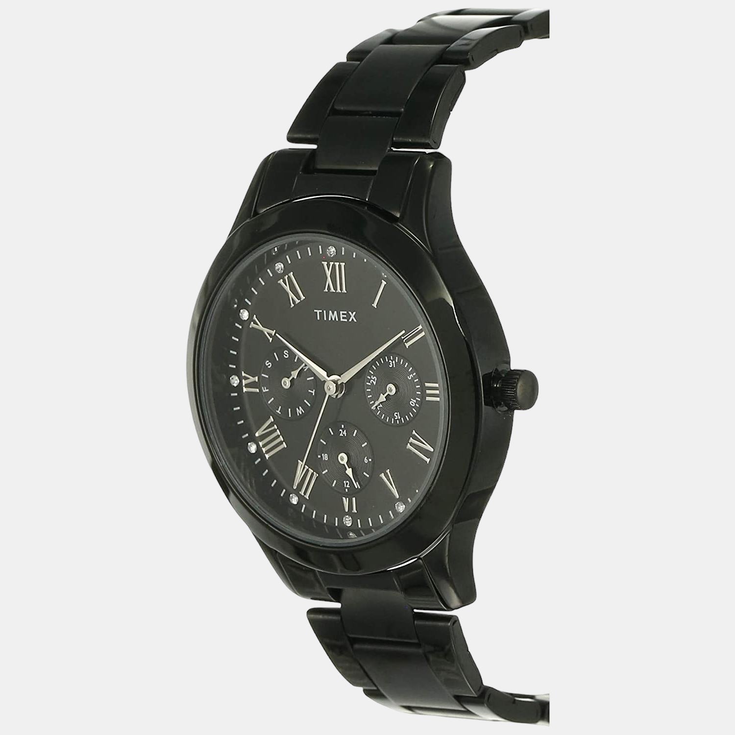 Timex Women Round Black watch