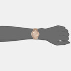Timex Women Round Rose Gold watch