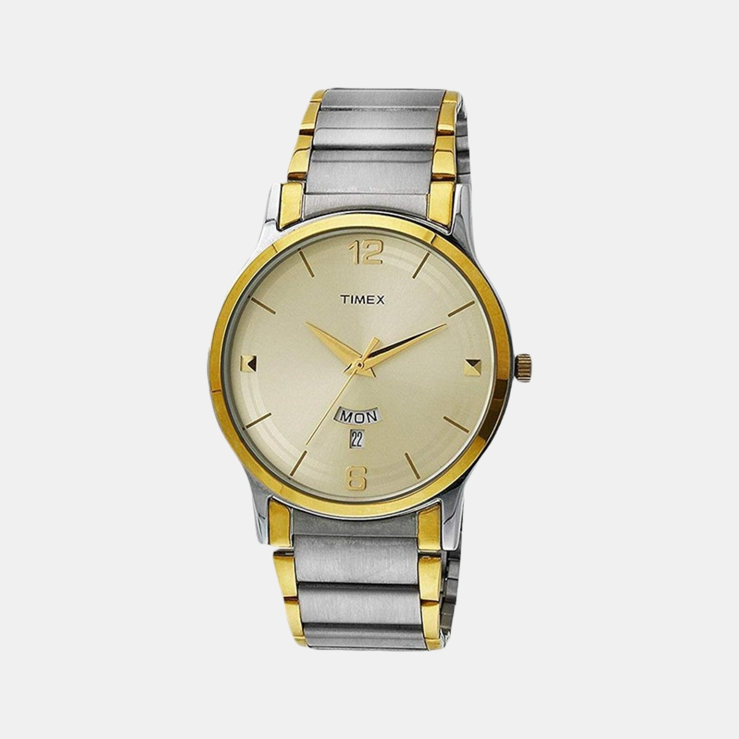 Male Beige Analog Stainless Steel Watch TW000R426