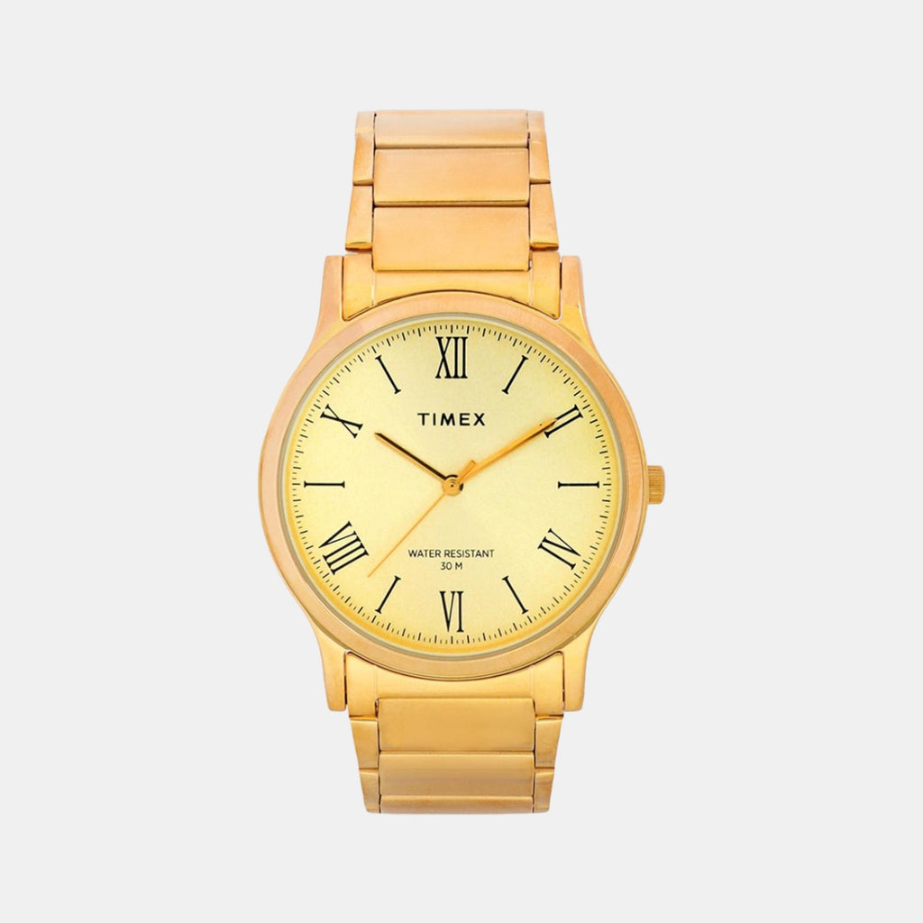 Timex Round Gold Analog watch