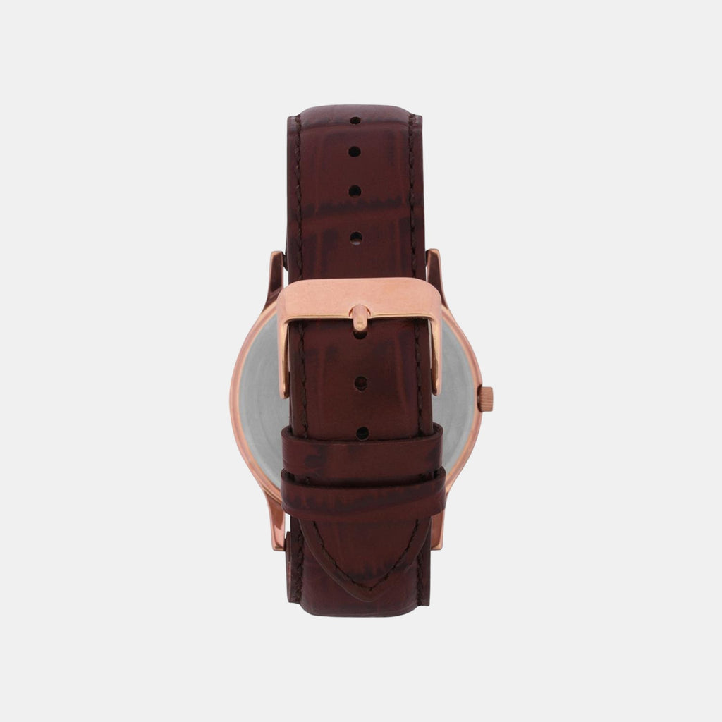 Timex R433 Timex Men Quartz Black Dial Analog Leather Watch TW000R433 – Just In Time