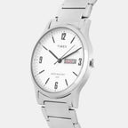 Timex Men Round Silver watch