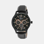 Timex Round Black Chronograph watch