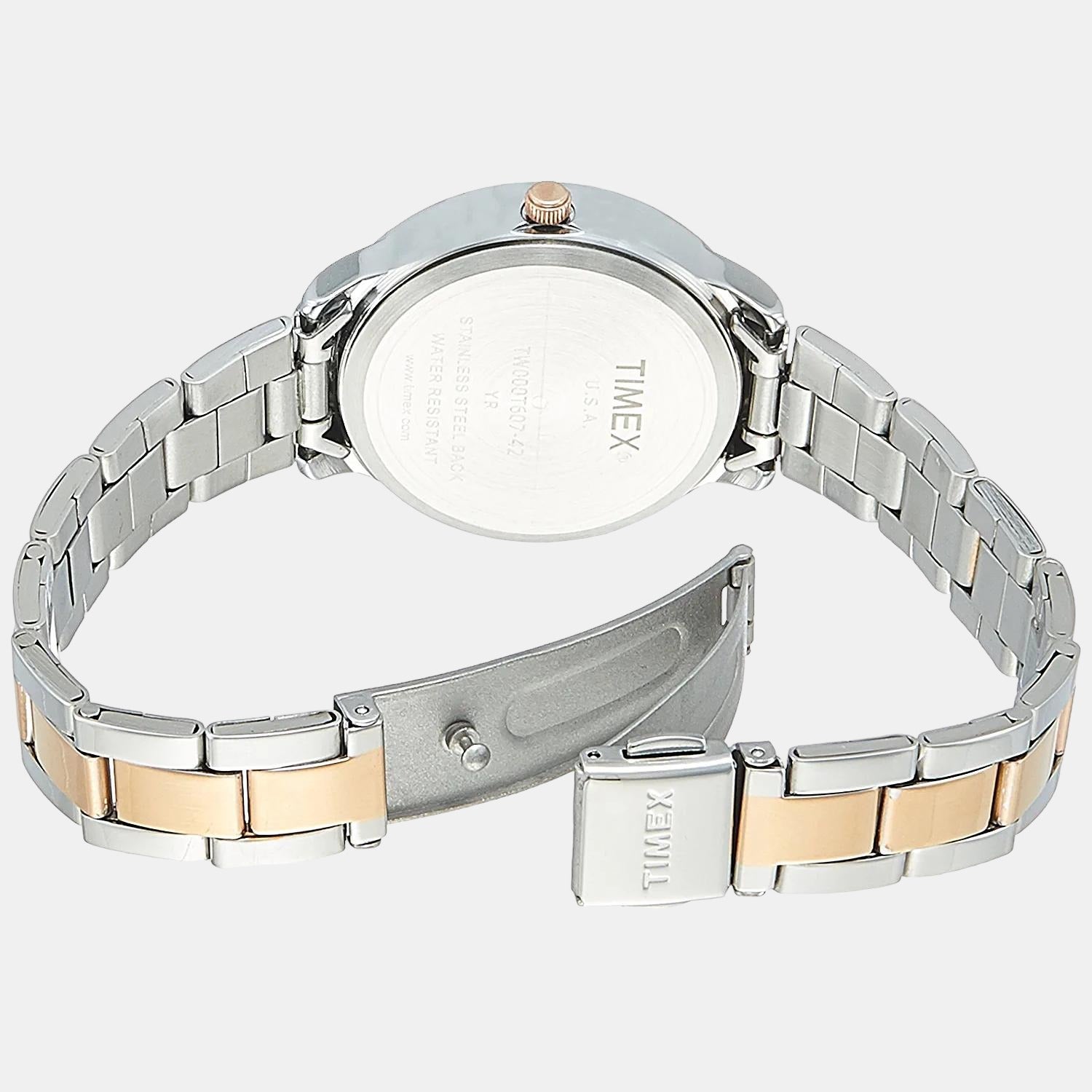 Timex Women Round Silver watch