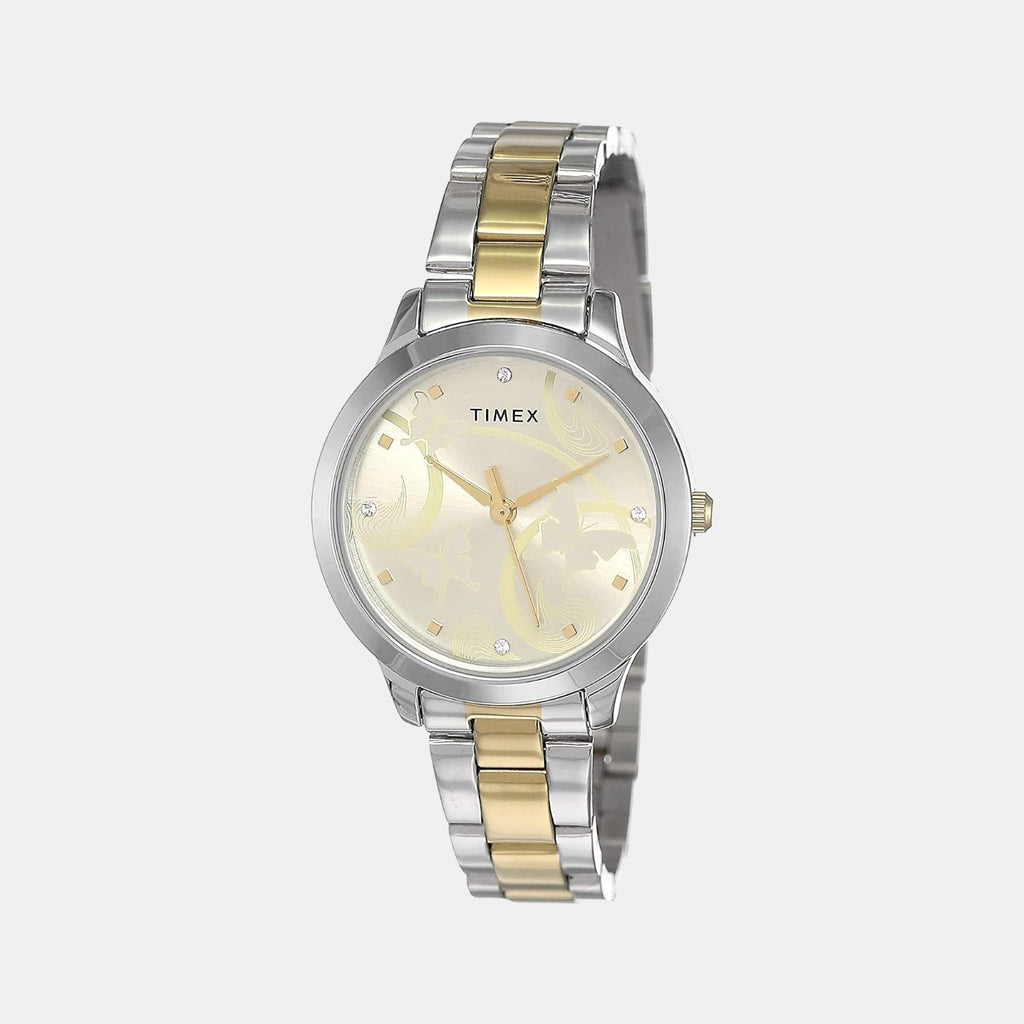 Timex Round Beige Analog watch