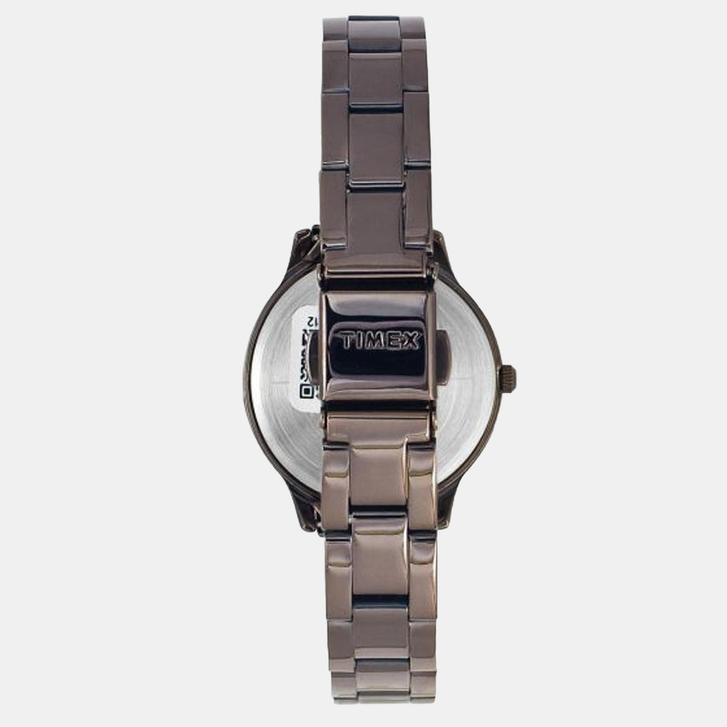 Timex Women Round Brown watch