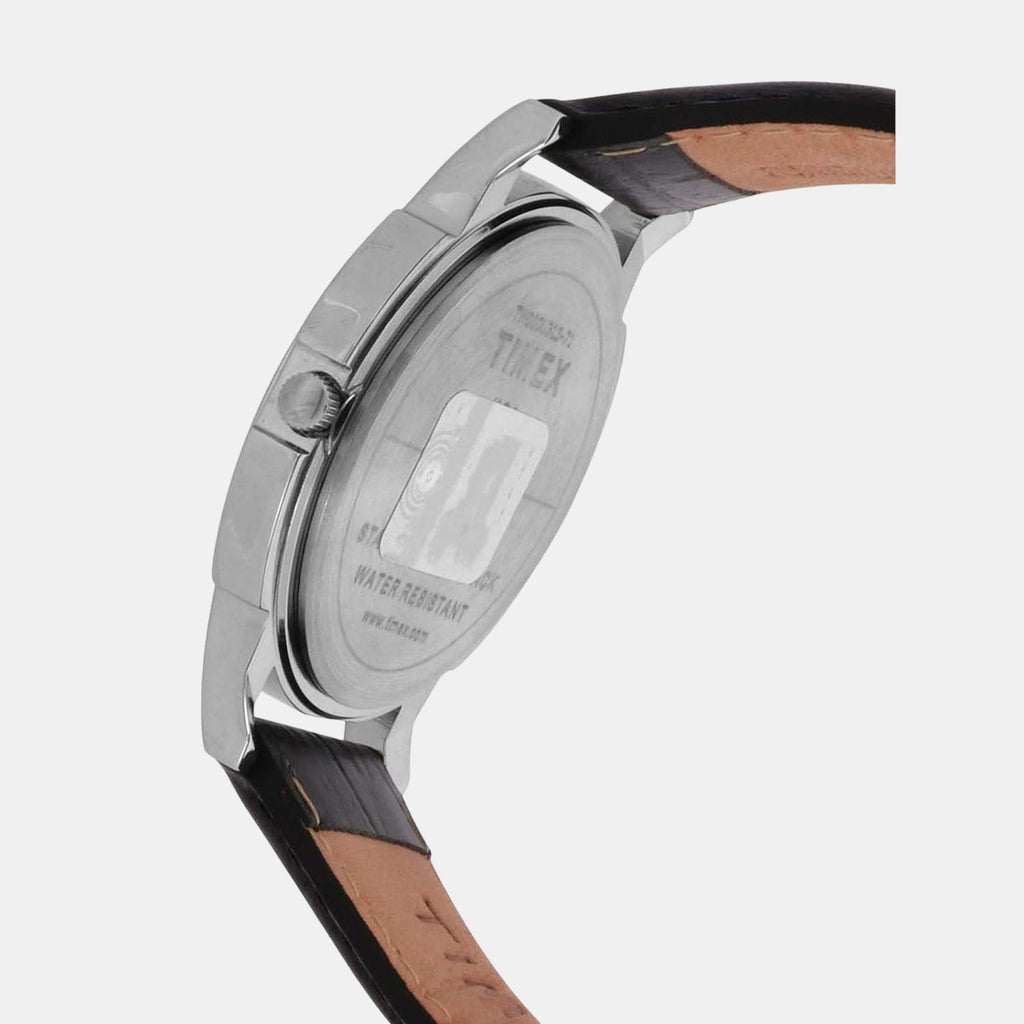 Timex Men Round Silver watch