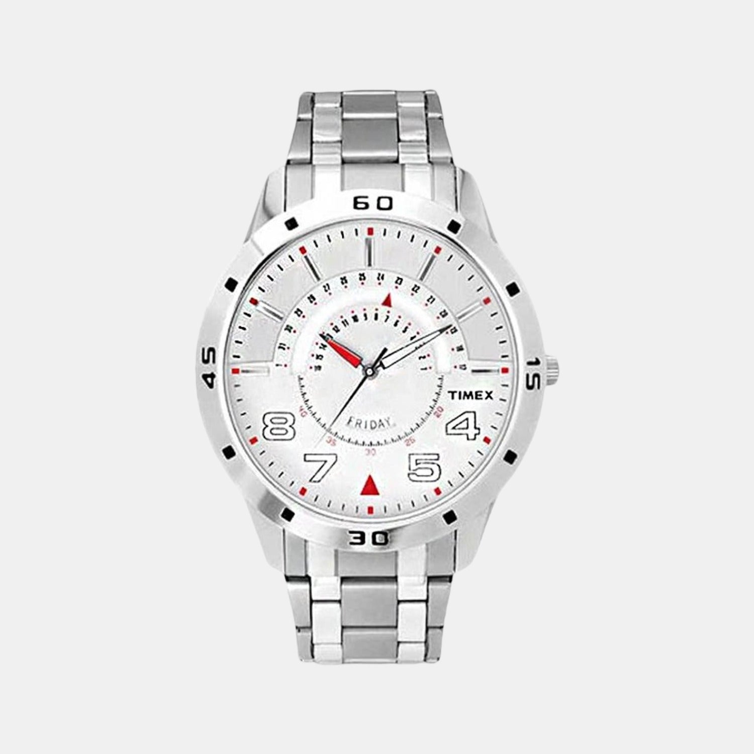 Timex Round Silver Analog watch