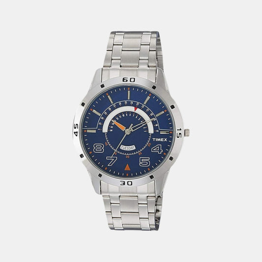 Male Blue Analog Stainless Steel Watch TW000U907