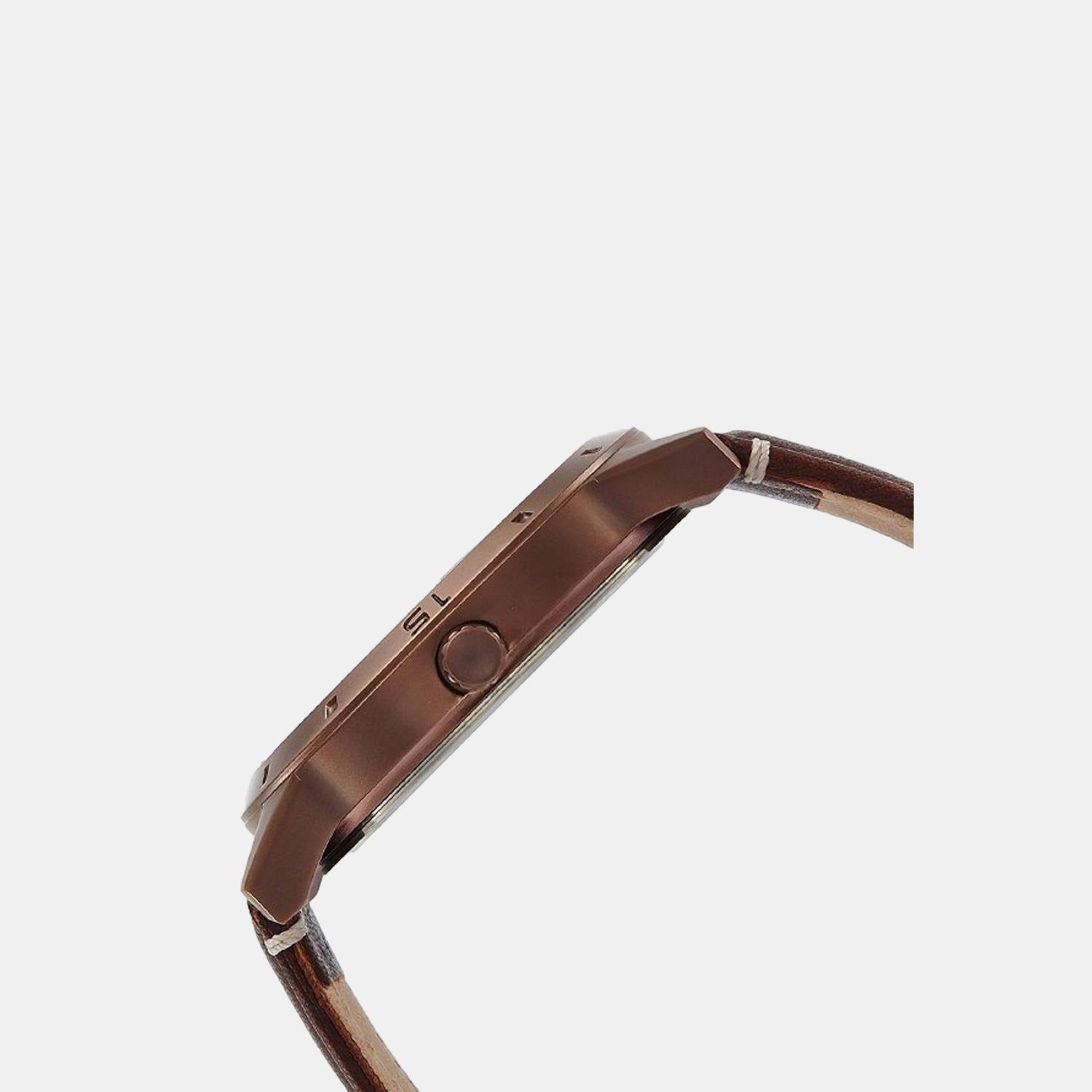 Timex Men Round Brown watch