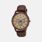 Timex Round Brown Chronograph watch
