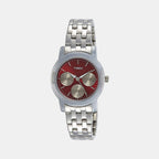 Timex Round Red Chronograph watch