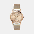 Timex Round Rose Gold Analog watch