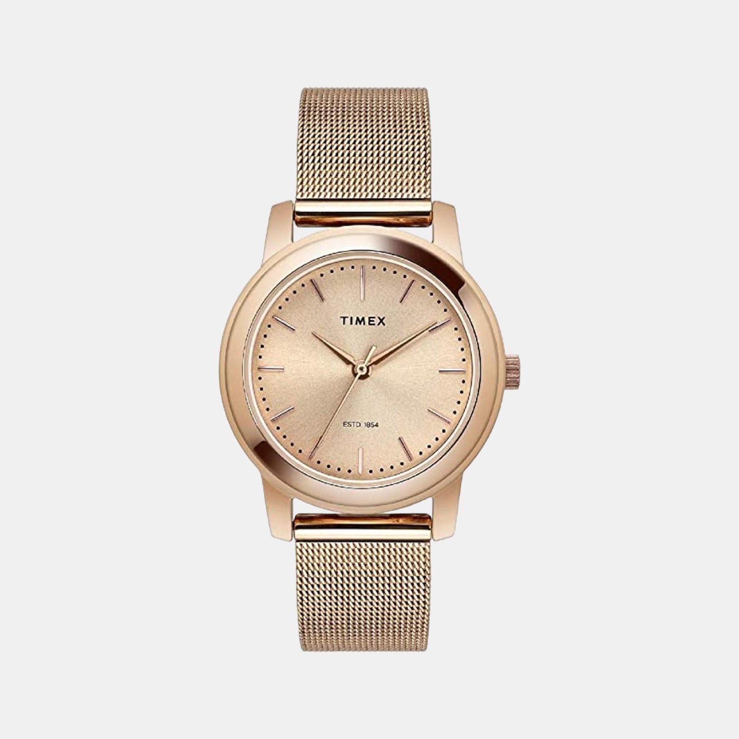 Female Rose Gold Analog Stainless Steel Watch TW000W111