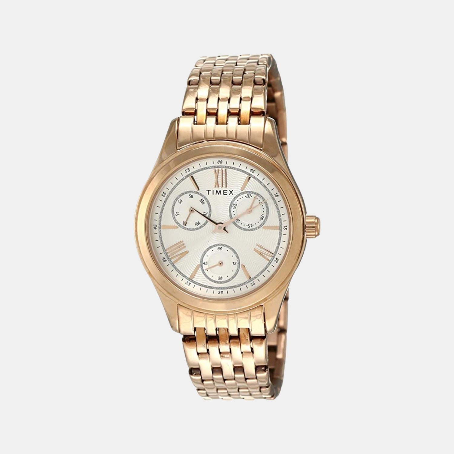 Timex Round Silver Chronograph watch
