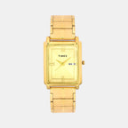 Timex Rectangular Gold Analog watch