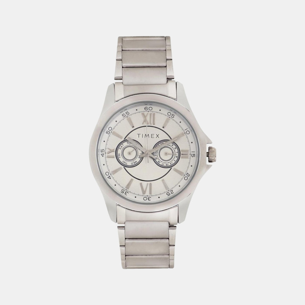 Timex Round Silver Analog watch