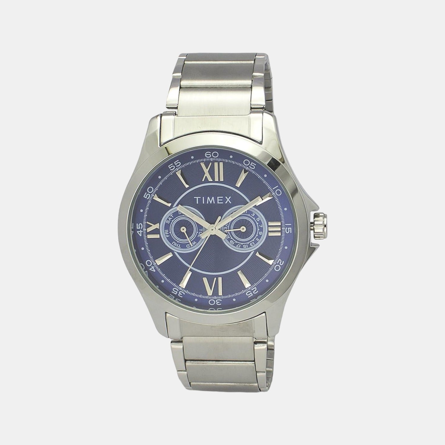 Timex Round Blue Analog watch