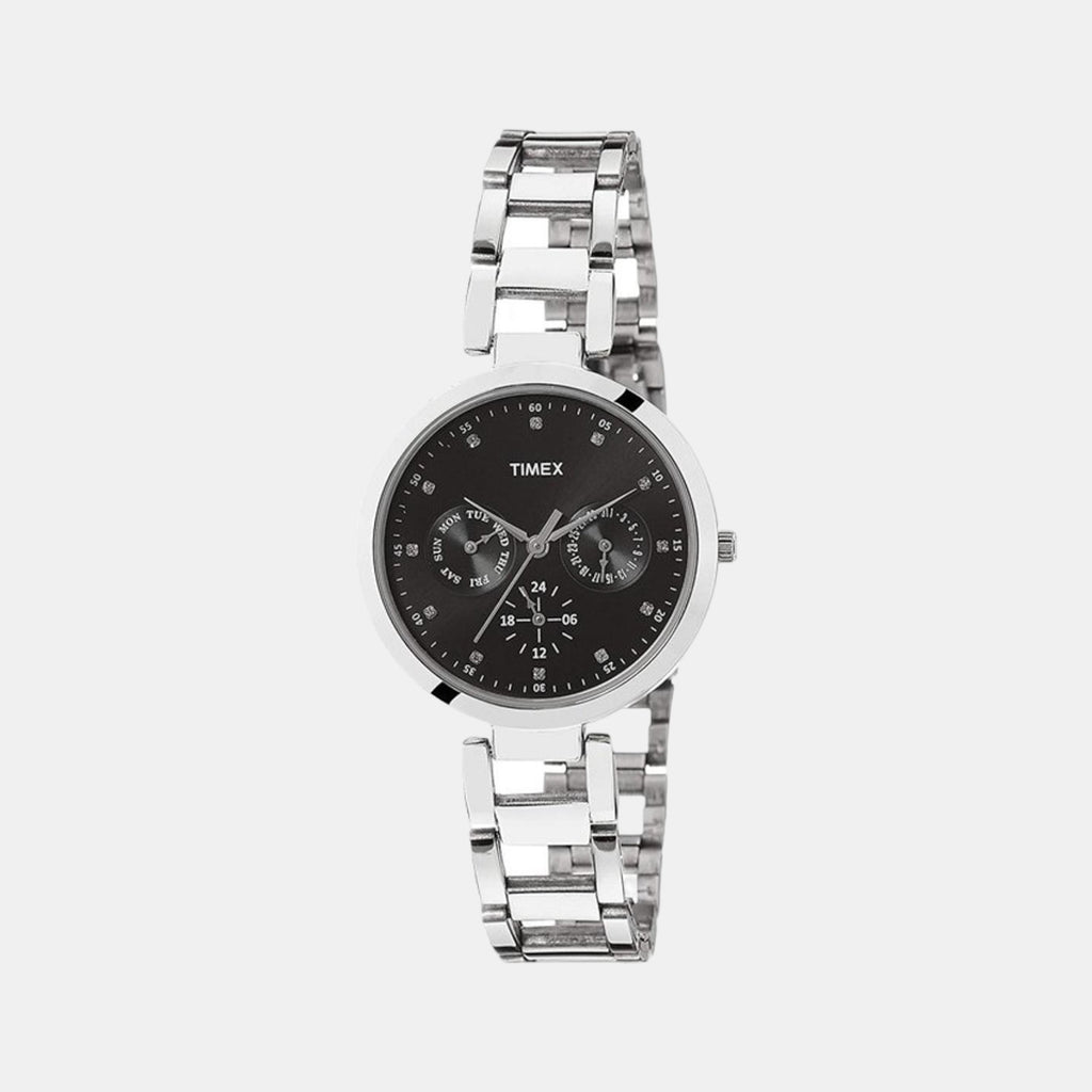 Timex Round Black Chronograph watch