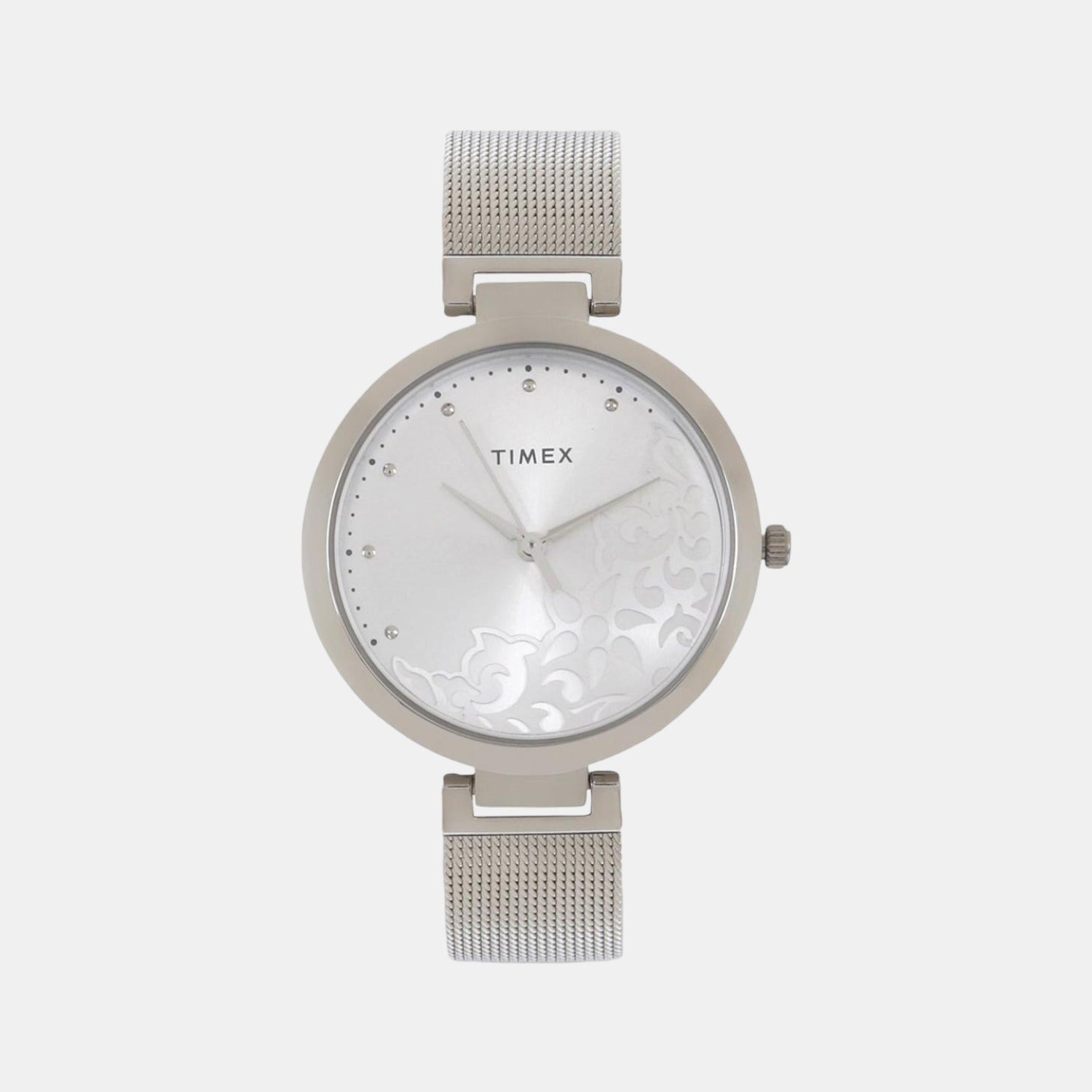 Timex Round Silver Analog watch