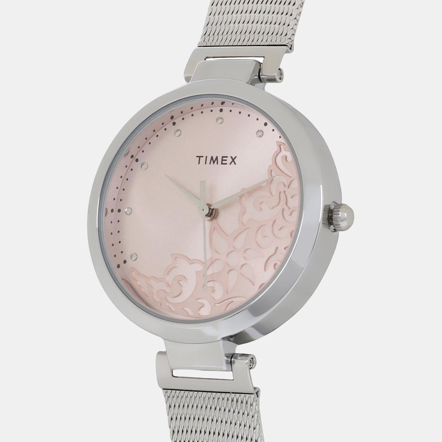 Timex Women Round Pink watch