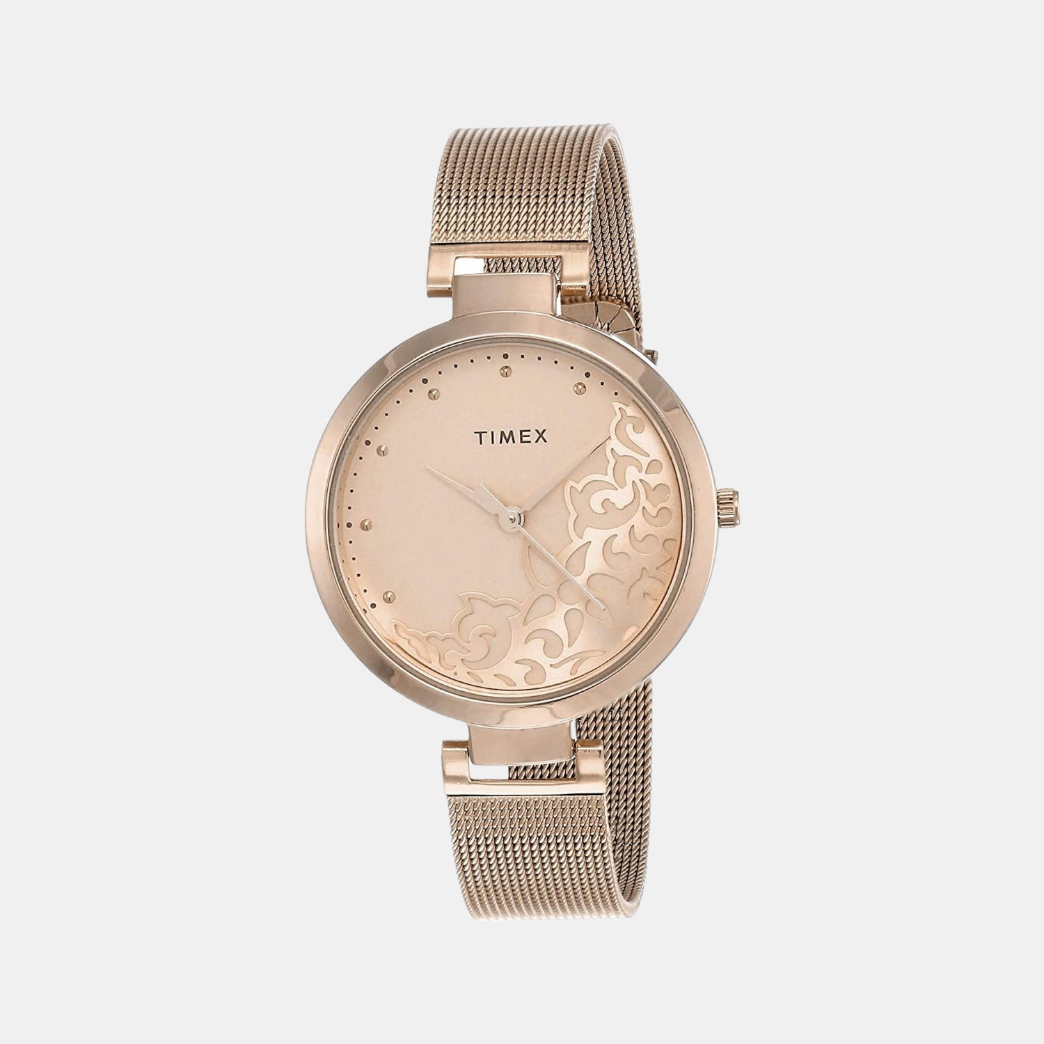 Timex Round Rose Gold Analog watch