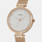 Timex Women Round Silver watch
