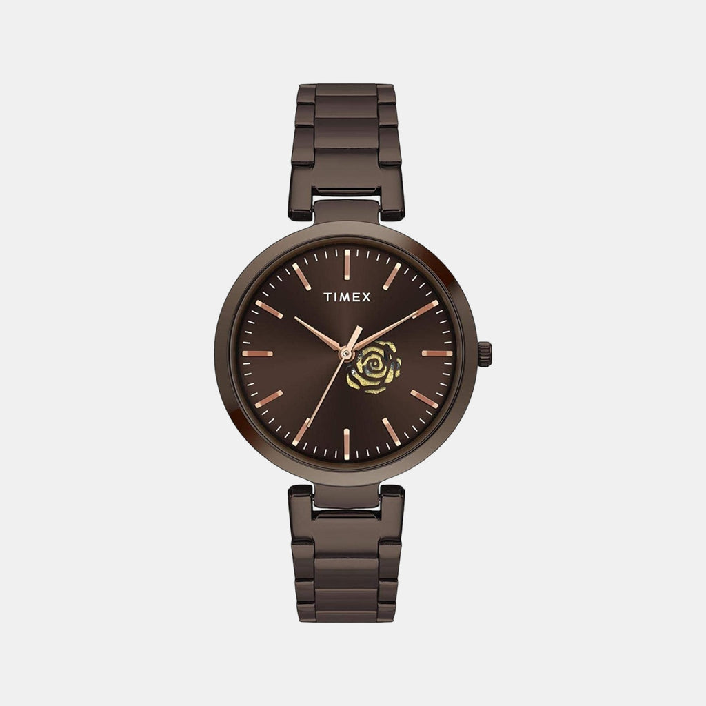 Timex Round Brown Analog watch