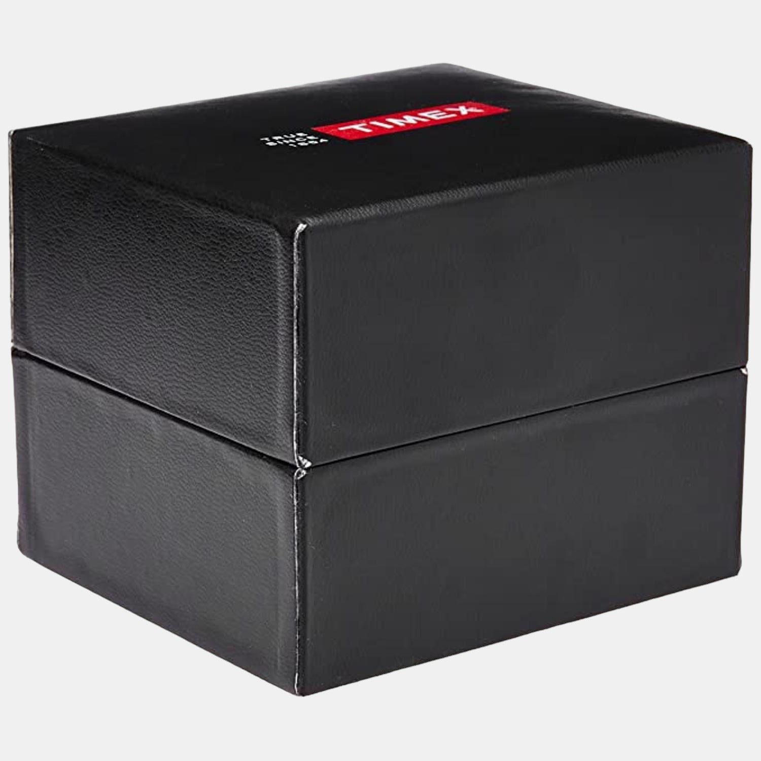 Timex Leather Silver watch