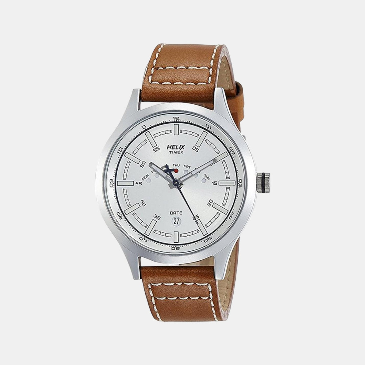 Helix Round Silver Analog watch