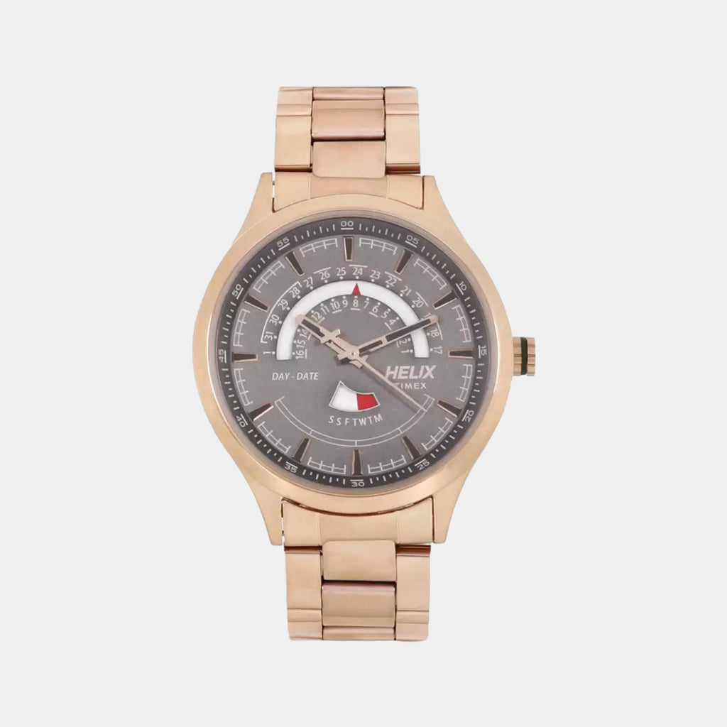 Helix Round Grey Analog watch