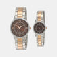 Couple Brown Analog Stainless Steel Watch TW00PR214