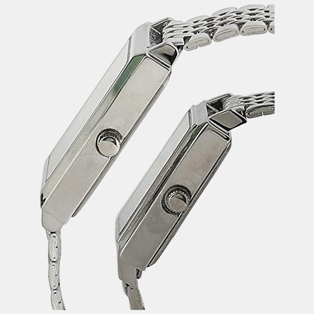 Timex Couple Rectangular Silver watch