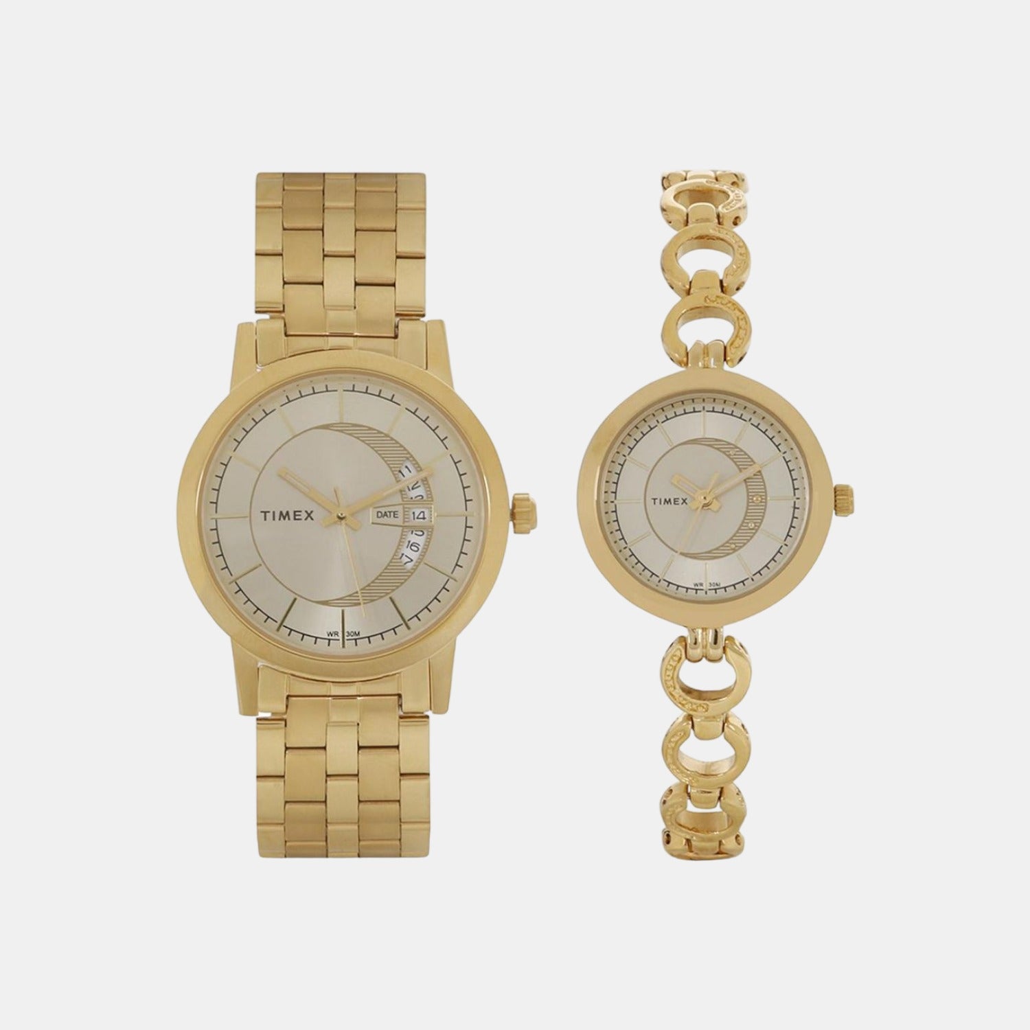 Timex Round Gold Analog watch