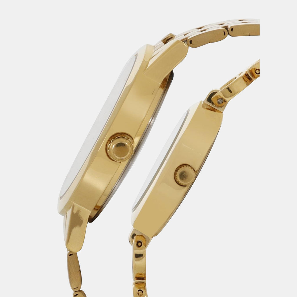 Timex Couple Round Gold watch