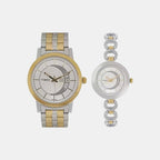 Timex Round Silver Analog watch