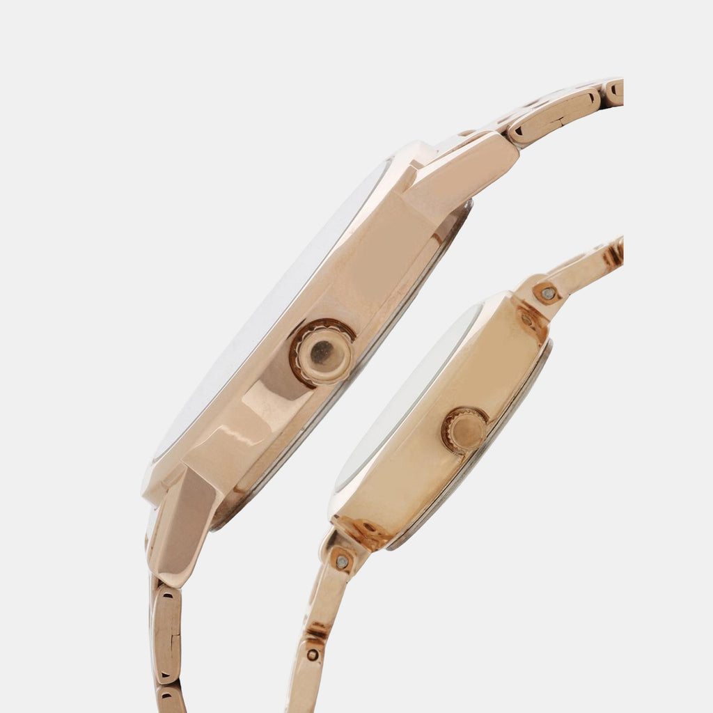 Timex Couple Round Silver watch