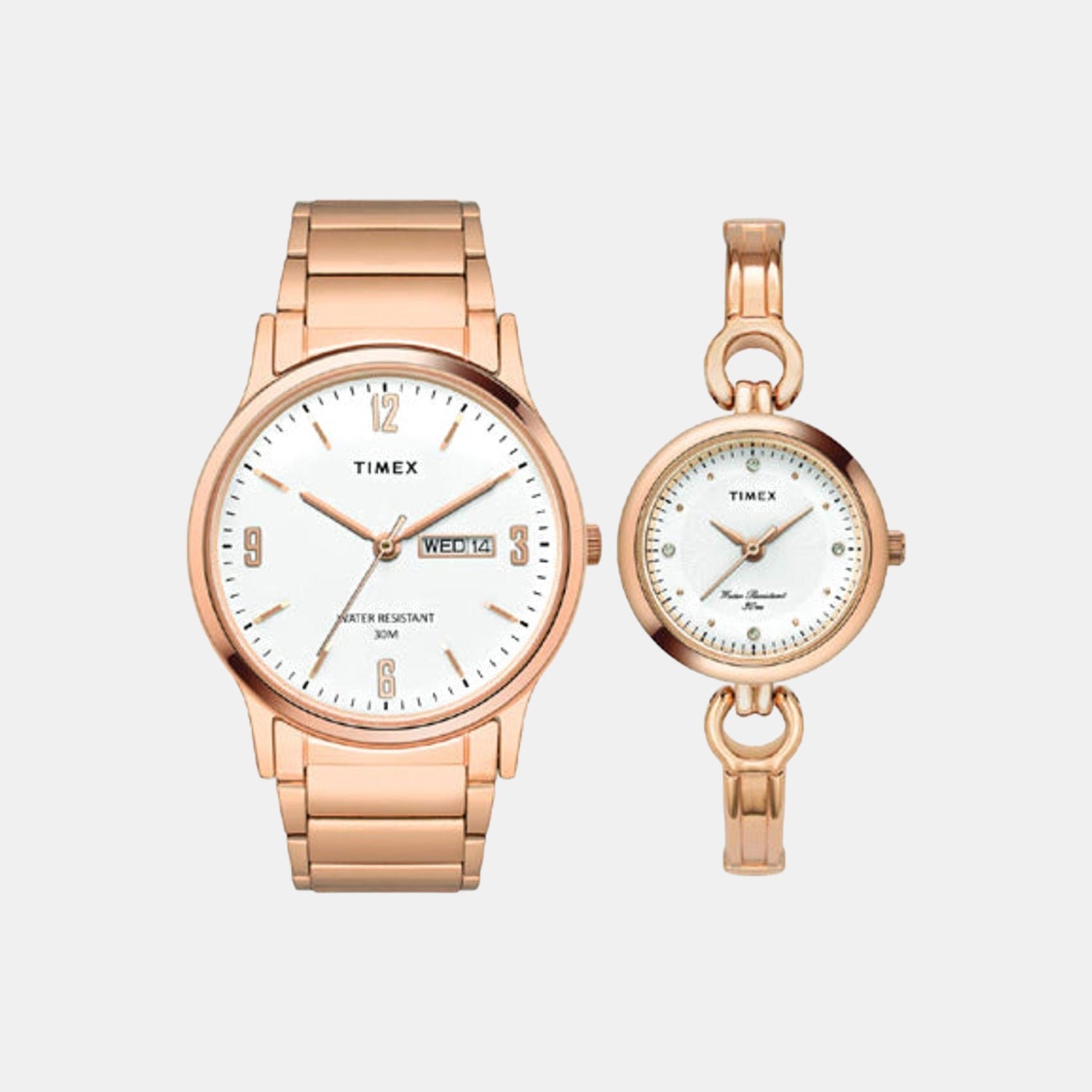 Couple White Couple Analog Stainless Steel Watch TW00PR263