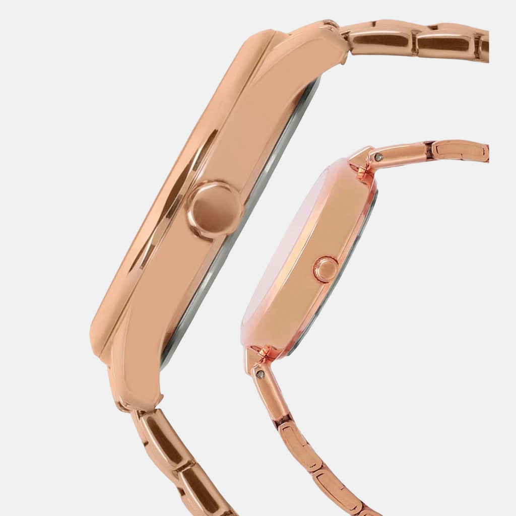 Timex Couple Round Rose Gold watch