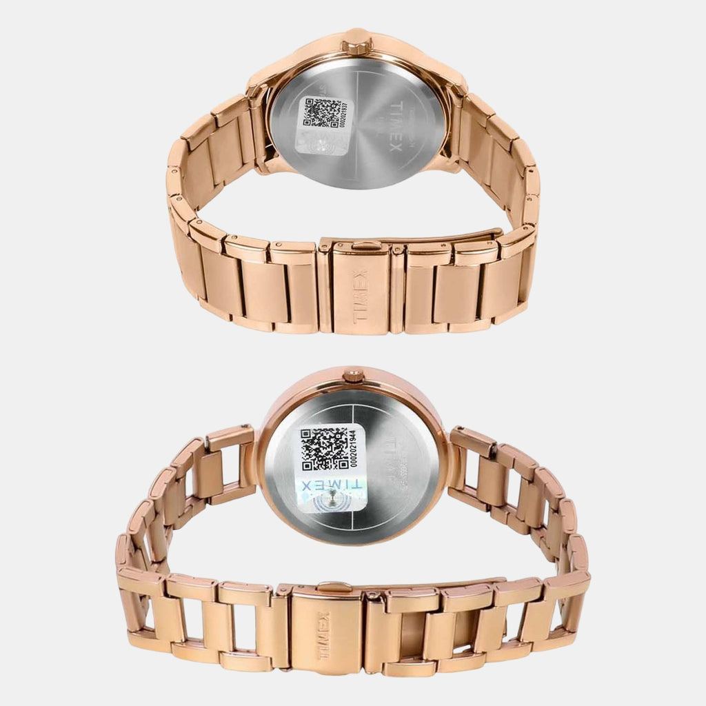 Timex Stainless Steel Rose Gold watch