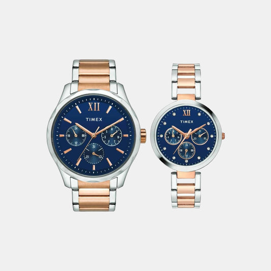 Couple Blue Couple Analog Stainless Steel Watch TW00PR267
