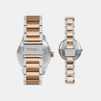 Timex Couple Round Blue watch