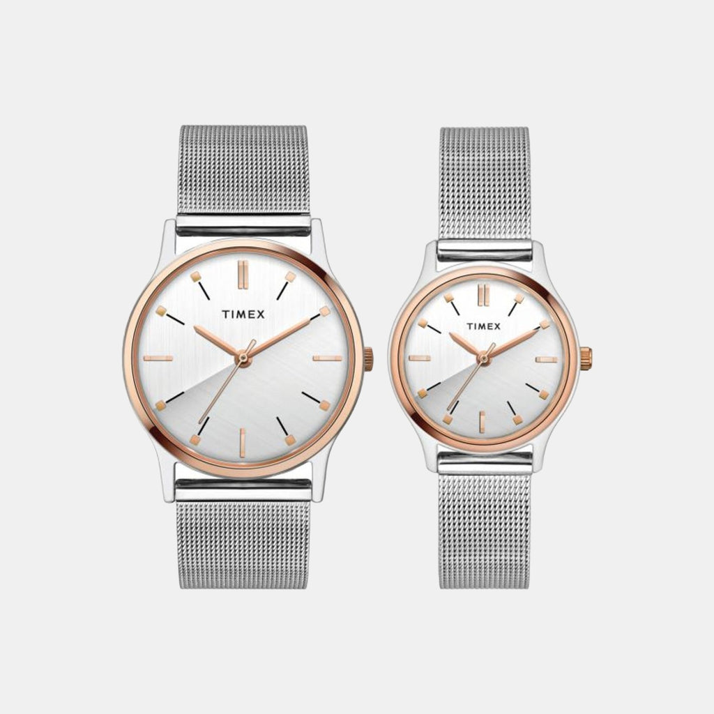 Timex Round Silver Analog watch