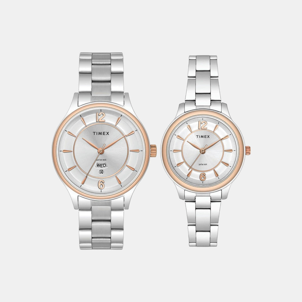 Timex Round Silver Analog watch