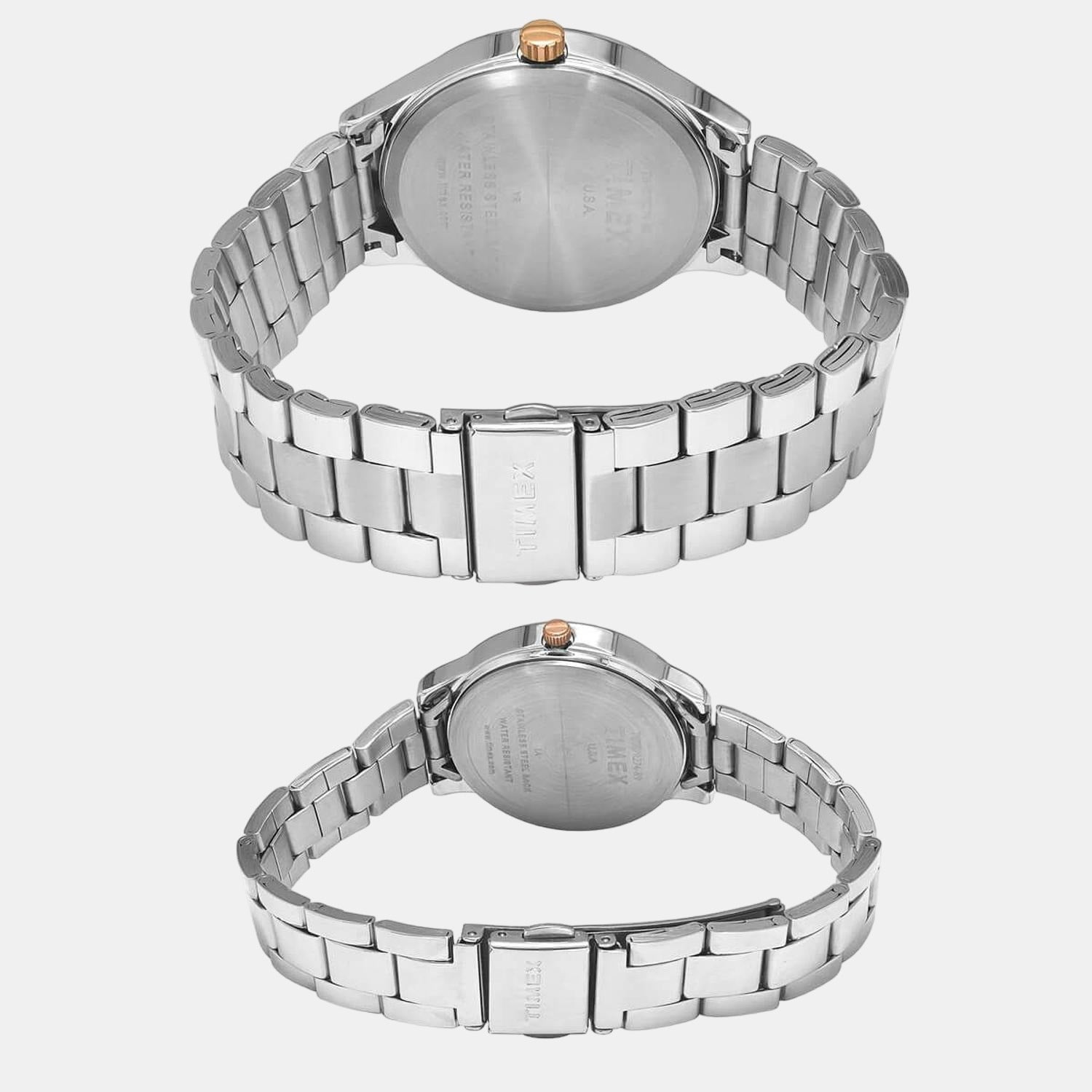 Buy Joker & Witch Agnes Grey Dial Rosegold And Silver Watch Online