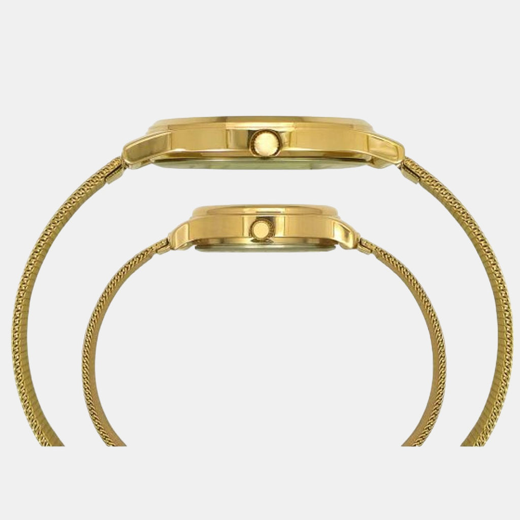 Timex Couple Round Silver watch