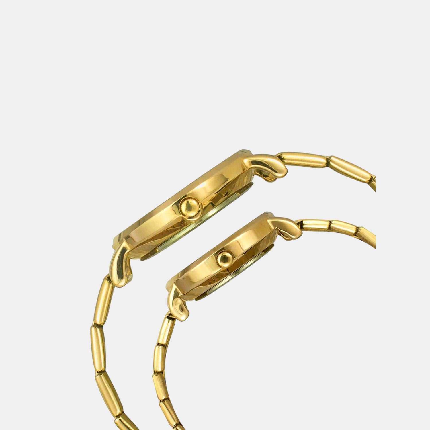 Timex Couple Round Gold watch