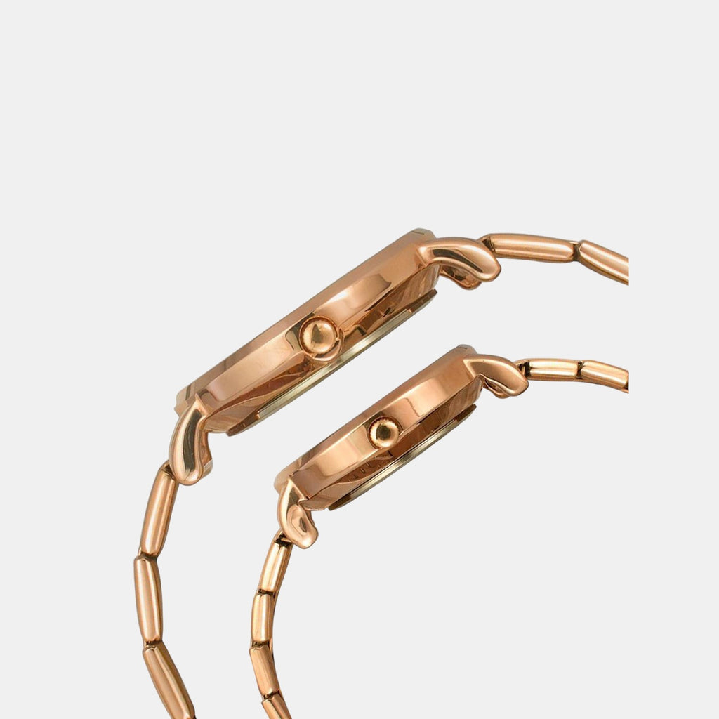 Timex Couple Round Silver watch